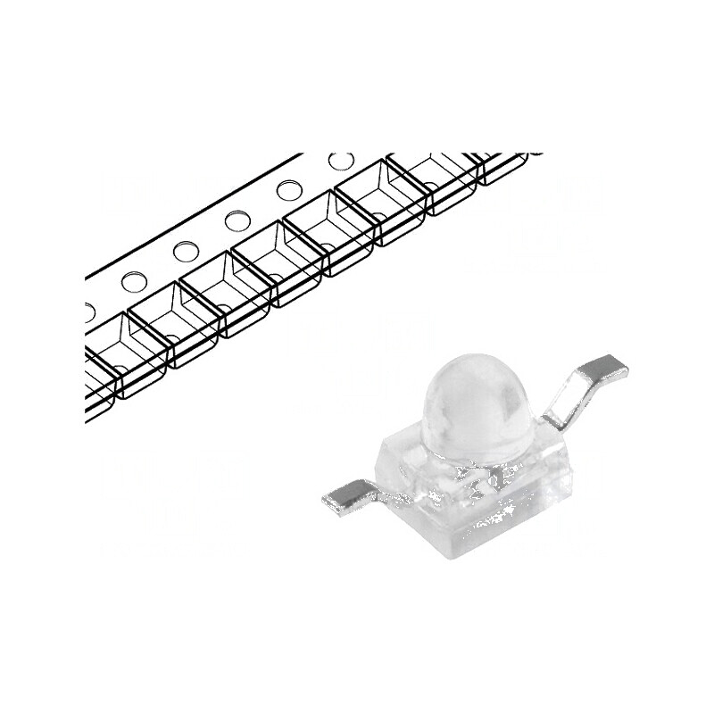 LED SMD Z-Bend Verde 1900-2700mcd 2,5x2x2,8mm 20° 30mA - Iluminare Eficientă | Electronic-mag.ro | Componente Electronice