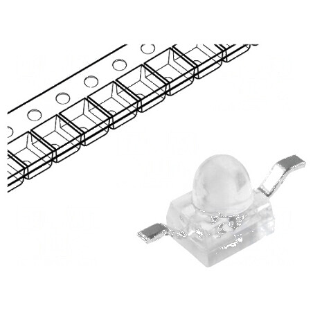 LED SMD Z-Bend Verde 1900-2700mcd 2,5x2x2,8mm 20° 30mA - Iluminare Eficientă | Electronic-mag.ro | Componente Electronice