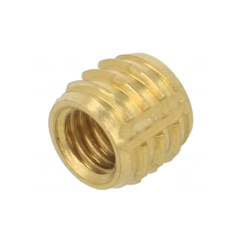 Adaos filetat din alamă M5, lungime 6,4 mm, cu caracteristici din duroplast | Electronic-mag.ro | Componente Electronice Adaos filetat din alamă M5, lungime 6,4 mm, cu caracteristici din duroplast | Electronic-mag.ro | Componente Electronice