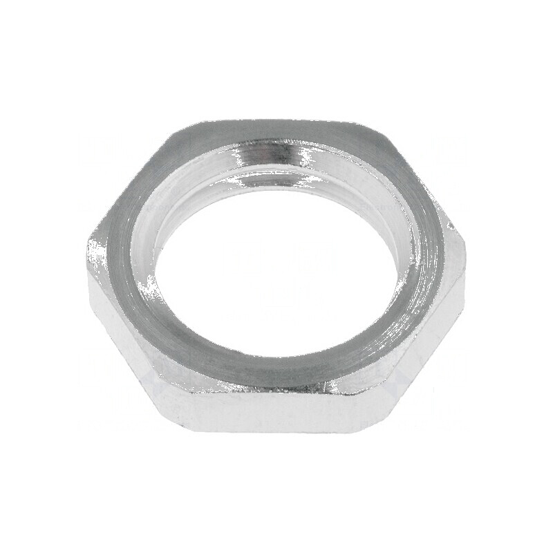 Piuliță M12 din alamă nichelată, grosime 3mm, cheie 15mm, filet metric | Electronic-mag.ro | Componente Electronice Piuliță M12 din alamă nichelată, grosime 3mm, cheie 15mm, filet metric | Electronic-mag.ro | Componente Electronice