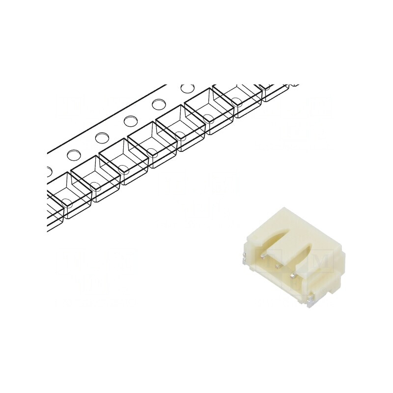 Conector cablu-placă soclu tată XH 2,5mm 3 pini SMT 250V 3A | Electronic-mag.ro | Componente Electronice Conector cablu-placă soclu tată XH 2,5mm 3 pini SMT 250V 3A | Electronic-mag.ro | Componente Electronice