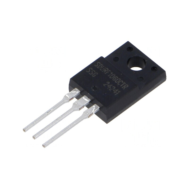 Diodă redresoare THT 600V 5A x2 TO220FPAB Ufmax 1,55V - componentă electronică | Electronic-mag.ro | Componente Electronice Diodă redresoare THT 600V 5A x2 TO220FPAB Ufmax 1,55V - componentă electronică | Electronic-mag.ro | Componente Electronice