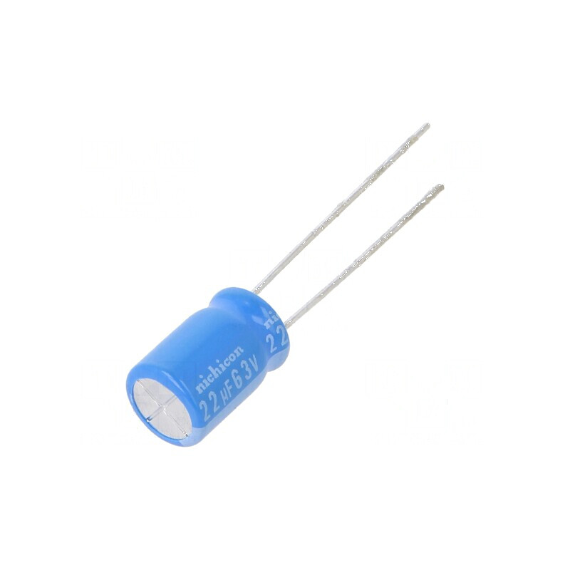 Condensator electrolitic THT 22uF 63VDC Ø8x11,5mm ±20% 2000h - Componente electronice | Electronic-mag.ro | Componente Electronice Condensator electrolitic THT 22uF 63VDC Ø8x11,5mm ±20% 2000h - Componente electronice | Electronic-mag.ro | Componente Electronice