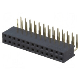 Conector şiruri pini soclu mamă 26 pini 90° 2,54mm | Electronic-mag.ro | Componente Electronice