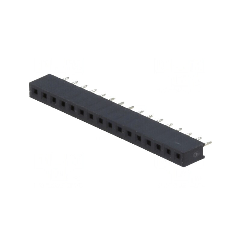 Conector şiruri pini soclu mamă 1x16 PIN 16 drept 2mm THT | Electronic-mag.ro | Componente Electronice