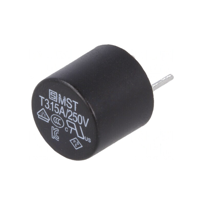 Siguranţă întârziere 3,15A 250VAC TR5 MST pentru protecţie electrică | Electronic-mag.ro | Componente Electronice