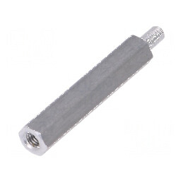 Piuliță distanțieră filetată M3, 30mm, filet interior și exterior M3 | Electronic-mag.ro | Componente Electronice