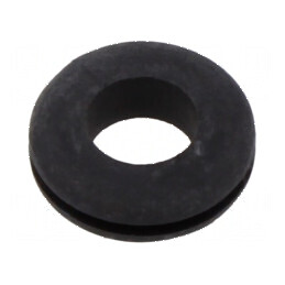 Manşon negru Øorif.mont: 9,5mm Øorif: 7mm, rezistenţă temperatură -40÷135°C, UL94HB | Electronic-mag.ro | Componente Electronice