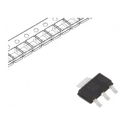 Tranzistor PNP bipolar 100V 2A 1,2W SOT223 pentru circuite electronice | Electronic-mag.ro | Componente Electronice
