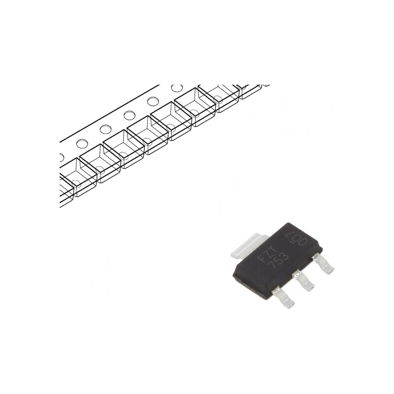 Tranzistor PNP bipolar 100V 2A 1,2W SOT223 pentru circuite electronice | Electronic-mag.ro | Componente Electronice Tranzistor PNP bipolar 100V 2A 1,2W SOT223 pentru circuite electronice | Electronic-mag.ro | Componente Electronice