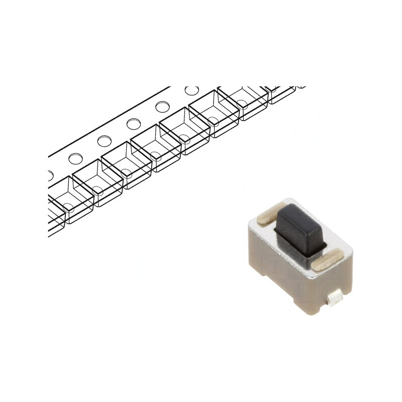Microîntrerupător TACT SPST-NO 0,05A/24VDC SMT - Pozitie 2 Fara | Electronic-mag.ro | Componente Electronice Microîntrerupător TACT SPST-NO 0,05A/24VDC SMT - Pozitie 2 Fara | Electronic-mag.ro | Componente Electronice