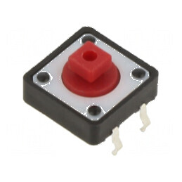 Microîntrerupător TACT SPST-NO 0,05A/24VDC THT Poz: 2 Fără Contacte | Electronic-mag.ro | Componente Electronice