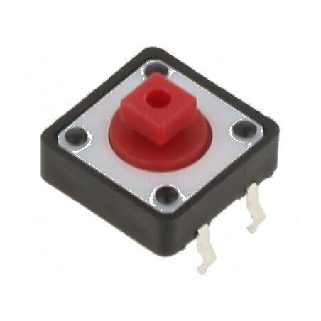 Microîntrerupător TACT SPST-NO 0,05A/24VDC THT Poz: 2 Fără Contacte | Electronic-mag.ro | Componente Electronice