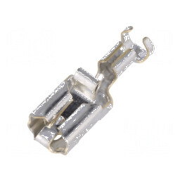 Terminal plat 6,3mm mamă 0,8mm pentru cablu 2,5÷4mm2 - crimpat | Electronic-mag.ro | Componente Electronice