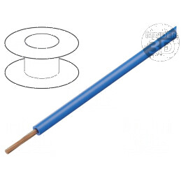 Cablu SiF 1x0,5mm2 cu litat din Cu silicon albastru, rezistent la temperaturi între -50 și 180°C | Electronic-mag.ro | Componente Electronice
