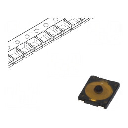 Microîntrerupător TACT SPST Poz: 2 0,02A/15VDC SMT fără 1,3N - Comutator compact pentru aplicații electronice | Electronic-mag.ro | Componente Electronice