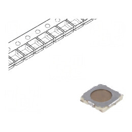 Microîntrerupător TACT SPST 2 0,02A/15VDC SMT fără 2,6N - Comutator compact pentru aplicații electrice | Electronic-mag.ro | Componente Electronice