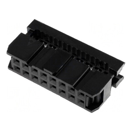 Conector IDC mufă mamă 16 pini fără presare cablu | Electronic-mag.ro | Componente Electronice