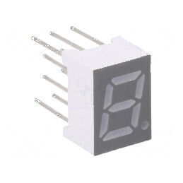 Afişaj LED 7 segmente 7mm 0,28 Nr.car: 1 roşie 30-60mcd | Electronic-mag.ro | Componente Electronice