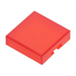 Capişon roşu UB 12x12x3mm pentru protecţie şi izolare | Electronic-mag.ro | Componente Electronice