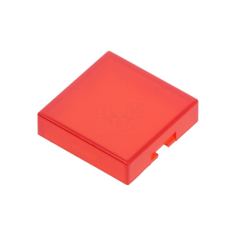 Capişon roşu UB 12x12x3mm pentru protecţie şi izolare | Electronic-mag.ro | Componente Electronice