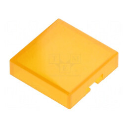 Capişon ambră UB 12x12x3mm pentru protecție și finisare | Electronic-mag.ro | Componente Electronice