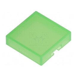 Capişon verde UB 12x12x3mm pentru protecție și estetică | Electronic-mag.ro | Componente Electronice