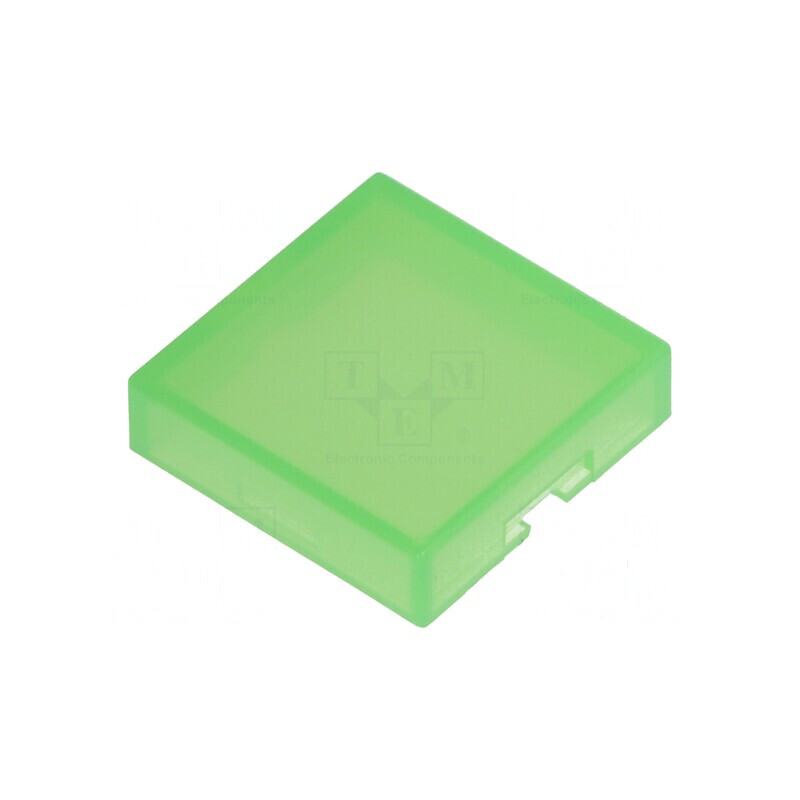Capişon verde UB 12x12x3mm pentru protecție și estetică | Electronic-mag.ro | Componente Electronice