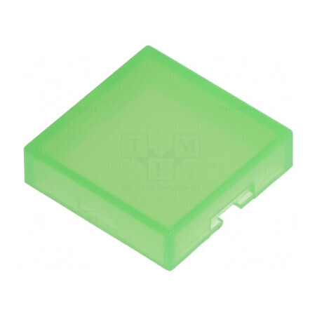 Capişon verde UB 12x12x3mm pentru protecție și estetică | Electronic-mag.ro | Componente Electronice