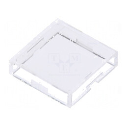 Capişon transparent UB 12x12x3mm pentru protecția conexiunilor | Electronic-mag.ro | Componente Electronice