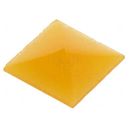 Capişon ambră UB 10,35x10,35x0,5mm seria UB | Electronic-mag.ro | Componente Electronice