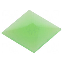 Capişon verde UB 10,35x10,35x0,5mm pentru protecţie | Electronic-mag.ro | Componente Electronice