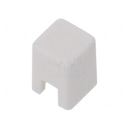 Tastă cu împingere pătrată albă 4x4mm, 5,5mm, 25÷70°C | Electronic-mag.ro | Componente Electronice
