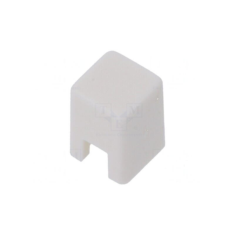 Tastă cu împingere pătrată albă 4x4mm, 5,5mm, 25÷70°C | Electronic-mag.ro | Componente Electronice