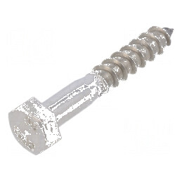 Şurub pentru lemn 8x50mm cu cap hexagonal, înălţime cap 5,5mm, fără 13mm | Electronic-mag.ro | Componente Electronice