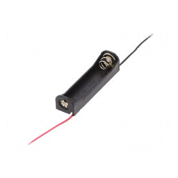 Suport Cablu AAA/R3 Negru 150mm - Compatibilitate pentru Nr. Baterie 1 | Electronic-mag.ro | Componente Electronice