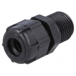 Garnitură de etanșare M16 1,5 IP68 neagră cu filet alungit | Electronic-mag.ro | Componente Electronice