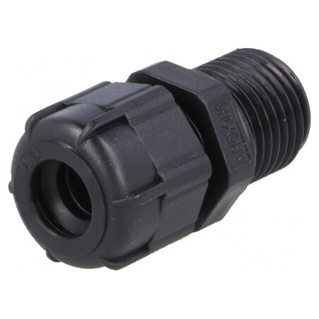Garnitură de etanșare M16 1,5 IP68 neagră cu filet alungit | Electronic-mag.ro | Componente Electronice