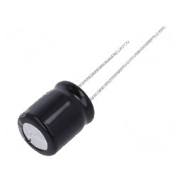 Condensator electrolitic THT 220µF 50VDC Ø10x12,5mm ±20% pentru circuite electrice | Electronic-mag.ro | Componente Electronice