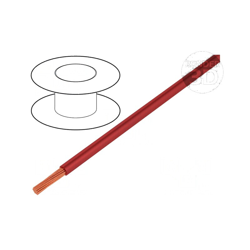 Cablu LgYc litat cu 0,5mm² PVC roșu 450V-750V 500m Clasa 5 - Cablu electric flexibil pentru instalații electrice | Electronic-mag.ro | Componente Electronice Cablu LgYc litat cu 0,5mm² PVC roșu 450V-750V 500m Clasa 5 - Cablu electric flexibil pentru instalații electrice | Electronic-mag.ro | Componente Electronice
