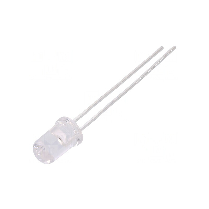 LED 5mm ambră 880÷2500mcd 23° cu parte frontală convexă | Electronic-mag.ro | Componente Electronice