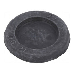 Manşon adâncit Ø 28mm negru pentru orificii montaj 40÷100°C IP54 | Electronic-mag.ro | Componente Electronice