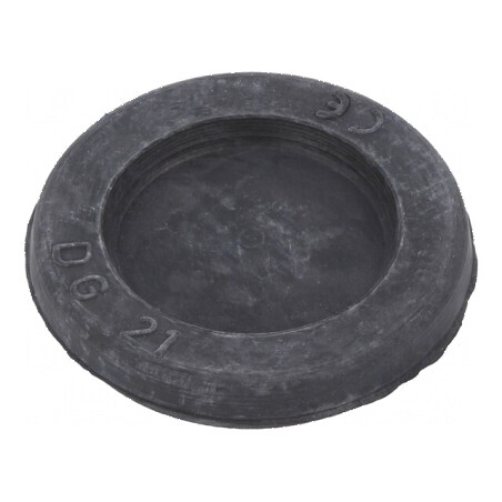 Manşon adâncit Ø 28mm negru pentru orificii montaj 40÷100°C IP54 | Electronic-mag.ro | Componente Electronice