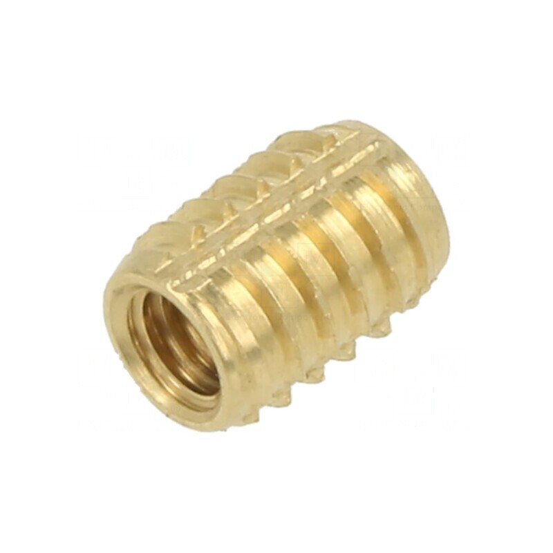 Adaos filetat din alamă M4 BN 37915 - Lungime 8,4mm pentru plastic | Electronic-mag.ro | Componente Electronice Adaos filetat din alamă M4 BN 37915 - Lungime 8,4mm pentru plastic | Electronic-mag.ro | Componente Electronice
