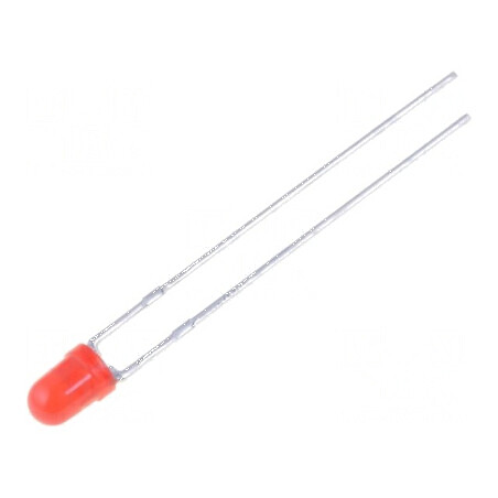 LED 3mm roșie 600-1500mcd 40° convex pentru iluminat  | Electronic-mag.ro | Componente Electronice