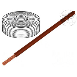 Cablu LifY 1x0,1mm2 litat Cu PVC maro 300V 15-80°C Clasa 6 pentru instalații electrice | Electronic-mag.ro | Componente Electronice