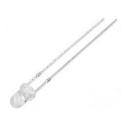 LED 3mm alb rece 4200mcd 30° convex pentru iluminat, nr. term: 2 | Electronic-mag.ro | Componente Electronice
