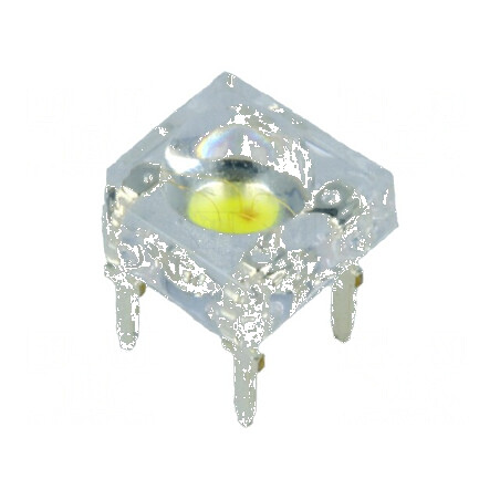 LED Bicolor Galben/Alb 7,62x7,62mm Super Flux 120° 20mA - 20m | Electronic-mag.ro | Componente Electronice