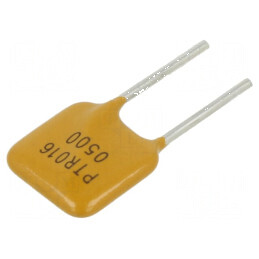 Siguranţă polimerică PTC 5A, Imax 100A, THT, model PTR016V, pungă de protecţie | Electronic-mag.ro | Componente Electronice