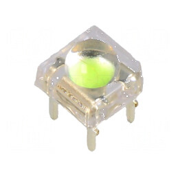 LED Super Flux 7,62x7,62mm Albastru Ice Blue 25-28lm 120° - Lumină Eficientă pentru Iluminat Interior/Exterior | Electronic-mag.ro | Componente Electronice